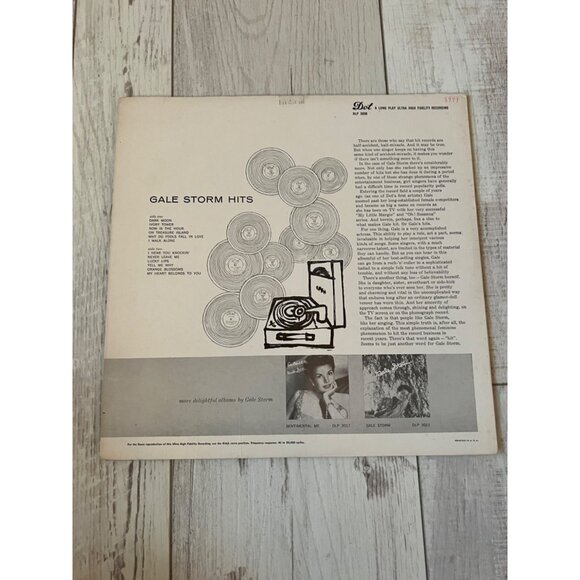 Gale Storm Hits Vinyl Record LP DLP 3098 Long Play 33 1/3  Dot Records - Picture 2 of 6